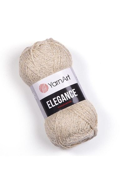 Yarnart Elegance - Glittery Hand Knitted Νήμα Σκούρο Κρέμα-119