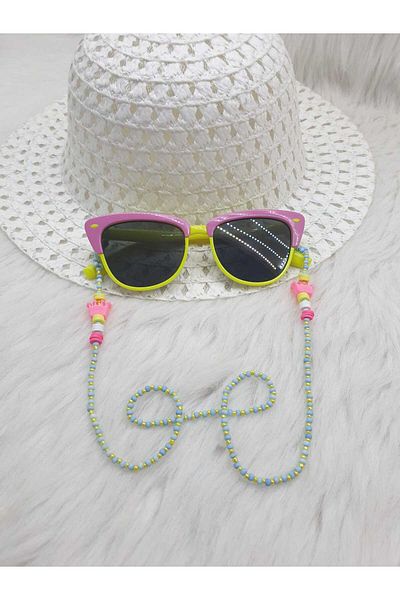 HAPPY HANDMADE Chain/ Girl's Glasses Chain Girl's Gift Karne Gift Beaded Glasses Chain