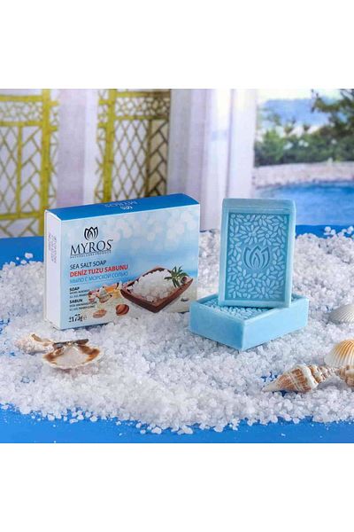 Myros Blue 2-pack Sea Salt Soap - 7x10 cm