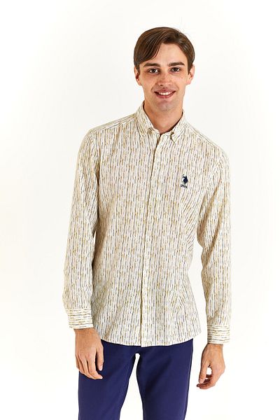 U.S. Polo Assn. Ανδρικό μακρυμάνικο πουκάμισο 100% βαμβάκι - 1831175
