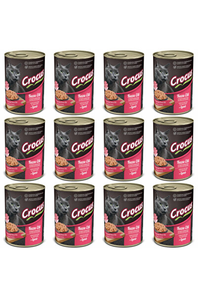 Crocus Sos İçinde Parça Kuzu Etli Yetişkin Kedi Konservesi 400gr - 12 Adet