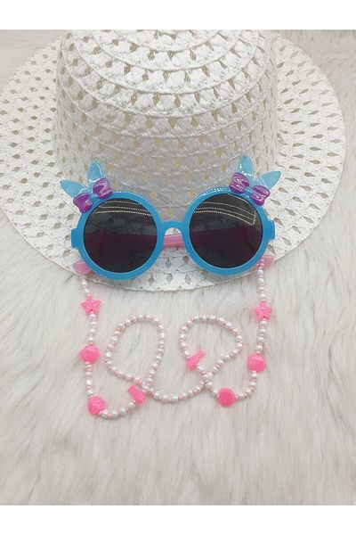 HAPPY HANDMADE Bead Detailed Heart Glasses Chain for Girls - Gift, Card