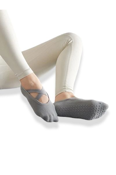 MAZEN 1 Pair Cotton Non-Slip Sole Yoga/Pilates/Dance Socks - NUMBER 36-41