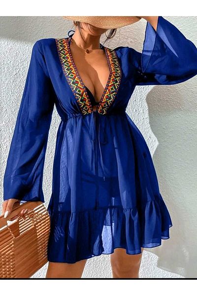 ZEKAS FASHION Ethnic Patterned Sakss Pareo