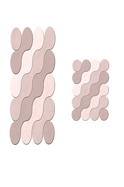 Dekoreko Özel Kesim 2'li Banyo Paspas Takımı Gladys Pudra