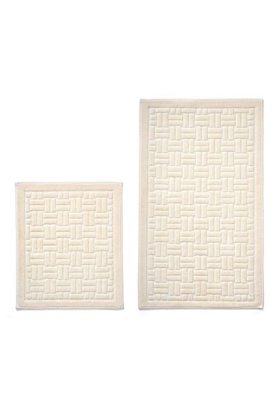 Dekoreko Cotton 2-Piece Toilet Set Bathroom Mat Set Shawna Cappuccino