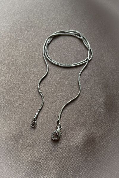 roshel قلادة سلسلة ثعبان رفيعة إيطالية مضمونة من الفولاذ بنسبة 100% للنساء لل...