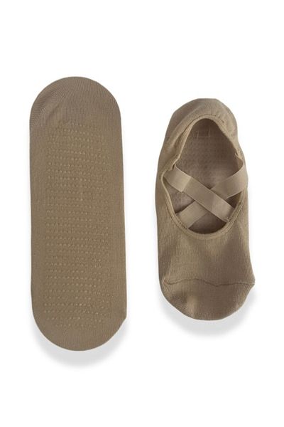 ARASKO 1 Pair Cotton Non-Slip Sole Yoga/Pilates/Dance Socks - NUMBER 36-41