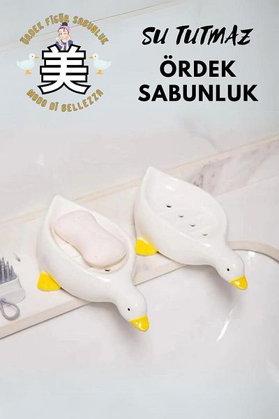 Modo Di Bellezza Σαπουνάκι - Αδιάβροχο για Μπάνιο Κουζίνα - Διακοσμητικό Σαπουνάκι πάπιας 1 Τεμάχιο