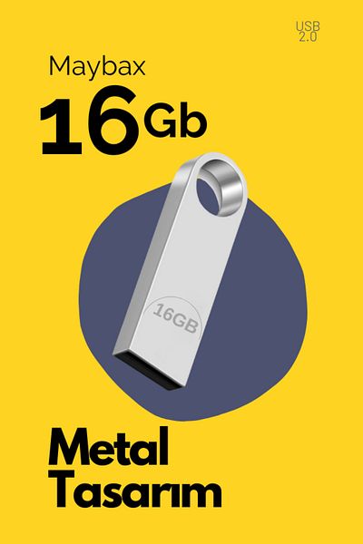 Maybax Metal Flash Memory 16 Gb - USB Design, Latest Chipset Data Traveler