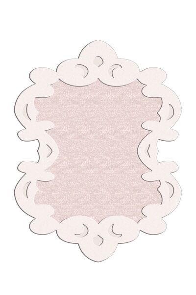 EXCLUSIVE Saray Figürlü Dijital Halı Libby Pudra