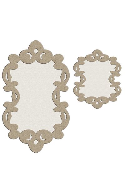 Dekoreko Special Cut Double Bathroom Set Alison Beige