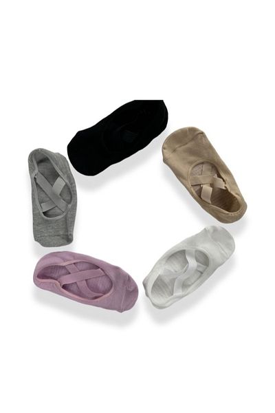 ARASKO 1 Pair Cotton Non-Slip Sole Yoga/Pilates/Dance Socks - NUMBER 36-41