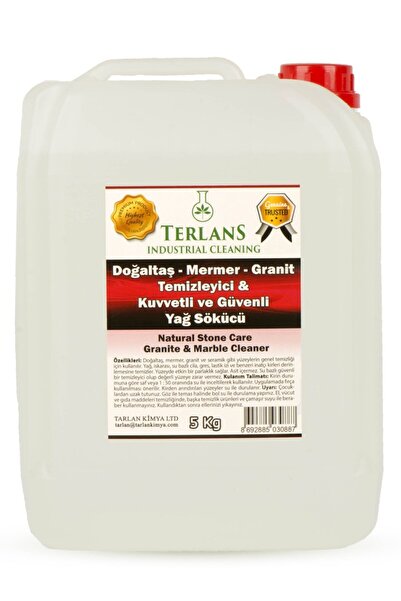 Terlans Doğaltaş Mermer Granit Temizleyici 5 Kg Dış Mekan Natural Stone Care ...