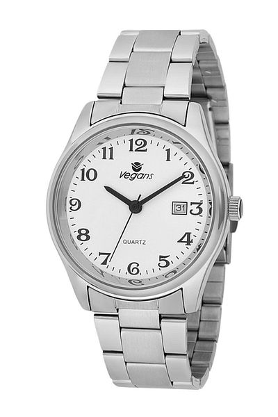 Vegans 2485 Calendar Steel Cord Men's Wrist Watch
