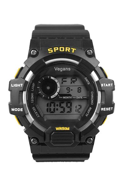 Vegans 391 Digital Men's Wristwatch