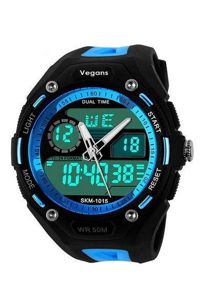 Vegans 1015 Replacement Watchband Double Watch Silicone Men's Wristwatch