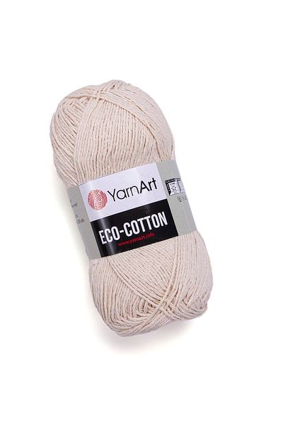 Yarnart Eco Cotton - Κρέμα νήματος πλεξίματος στο χέρι-762