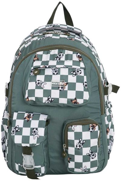 Uniquerrs Rucsac impermeabil unisex în carouri colorate - Geantă de școală