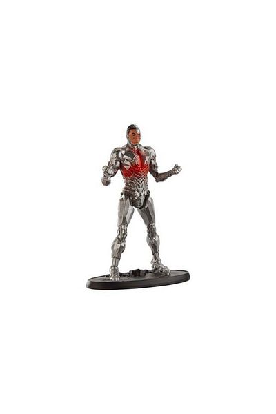 paldem Cyborg - لعبة DC Justice League الصغيرة ذات الطابع الرمادي والأحمر