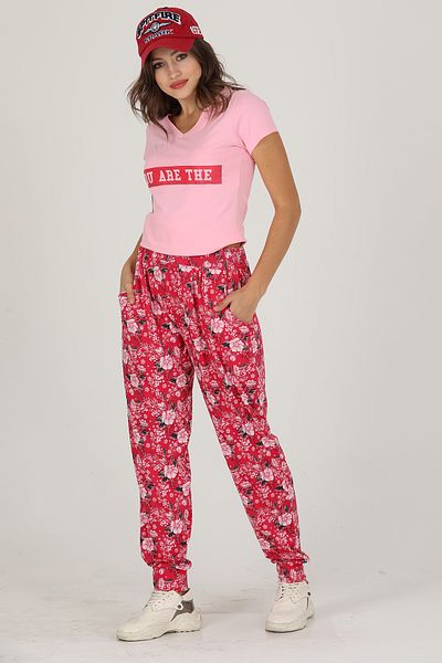 Jenny Daphne Lady Comfortable Clothing - T-shirt and Baggy Bottom Set