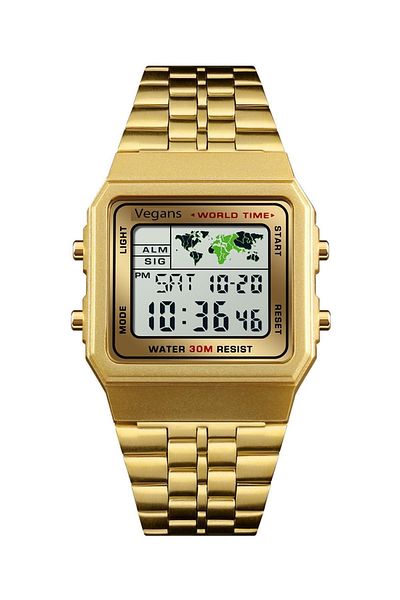 Vegans 1338 Digital Unisex Wristwatch