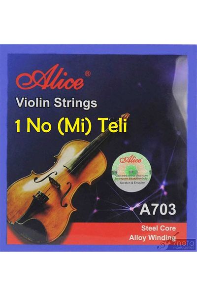 Alice A-703a-1 Κορδόνι βιολιού - Νούμερο 1 Mi String - E