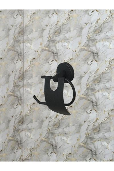 UG Home Black Narrow Cover Toilet Napkin Holder / WC Paper Holder / Toilet Paper Hanger