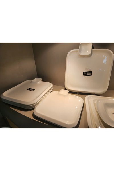 KANCAEV Wilmax Square Dinner Plate with Sauce Bowl, 31*31cm.