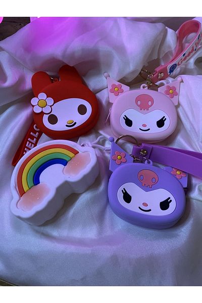 SANRIO Τσάντα πορτοφολιού με μπρελόκ Sanrio Soft Character - 1 Τεμάχιο