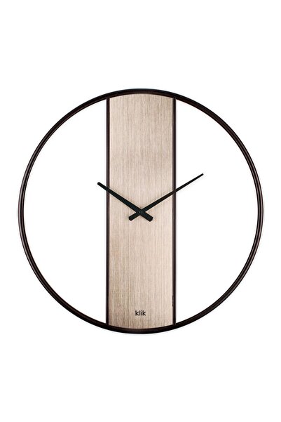 Klik Demre Silver Minimalist Tasarım Metal Duvar Saati