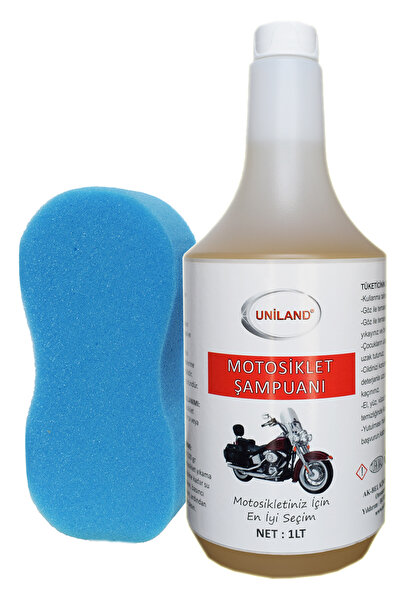 uniland Motosiklet Şampuanı 1 Lt+yıkama Süngeri