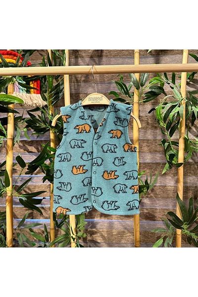 PATSAN Polar Baby Vest Bear Green