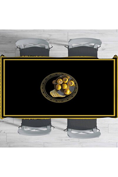 Adawall Thin Linen Black Tablecloth - Bust Detailed, International Wash and Fade Certificate