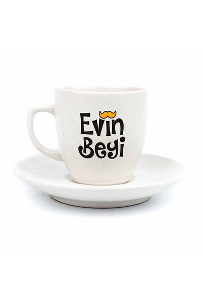 PALTO TASARIM Evin Beyi Cream Ceramic Turkish Coffee Cup - Gift