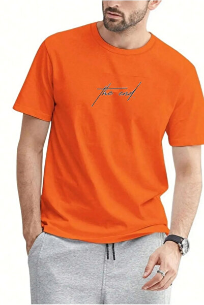 oneagılyazı Tricou oversize alb cu imprimeu The End