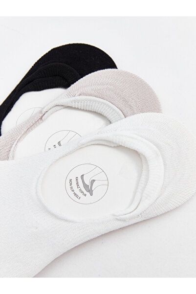 LC Waikiki LCW Ballerinasocken für Damen, einfarbig, 3er-Pack