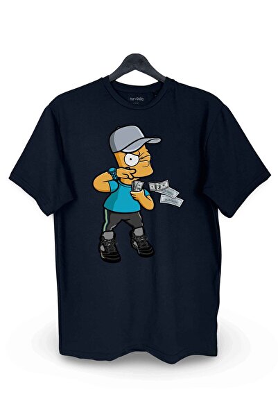 Wolln تي شيرت بارت سيمبسون مطبوع فضفاض للجنسين - رقبة دائرية