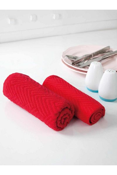OZAN TEKSTİL 2-Piece Daily Kitchen Towels - 2/41x75cm