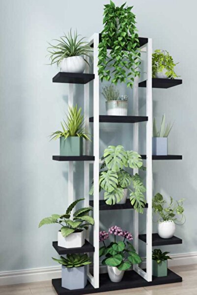 Hitit Dekorasyon Mion Metal/ahşap Saksılık&çiçeklik