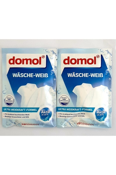 DOMOL Çamaşır Beyazlatıcı Toz Tek Kullanımlık 50 Gr./2 Adet