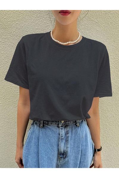 FAVORİST Cotton Oversize Short Sleeve Comfortable T-Shirt