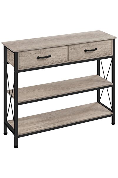 Hitit Dekorasyon Jennifer Siyah Metal Kahve Dresuar