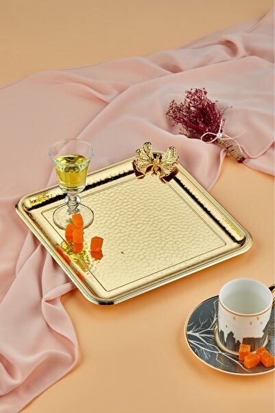 Cooker Özel Lüx Kare Paslanmaz Çelik Tepsi