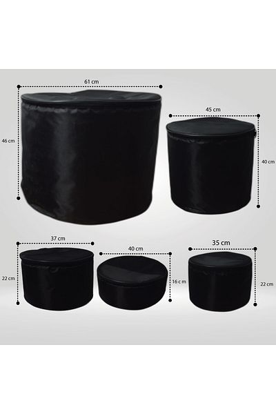 Fortex 350 Series 5 Piece Drum Carry Bag Set