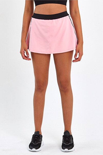 BANEGA Pink Two-Layer Sports Shorts Skirt and Leggings