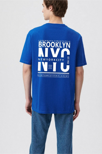 oneagılyazı تي شيرت بروكلين مريح للجنسين مقاس كبير