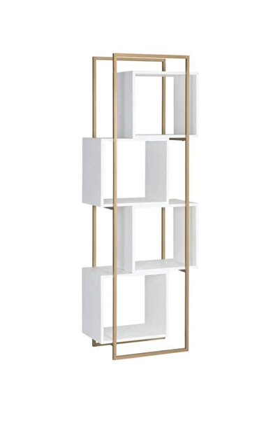 Hitit Dekorasyon Debora Beyaz Kitaplık&duvar Rafı