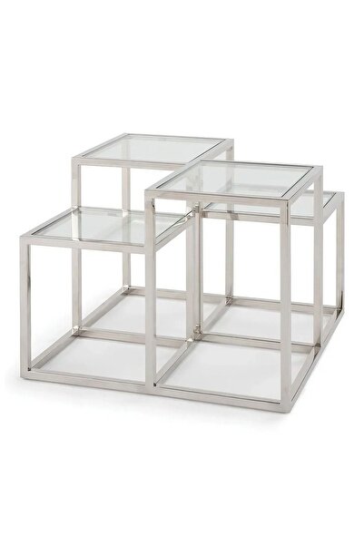 Hitit Dekorasyon Janet Paslanmaz Metal Yan Sehpa