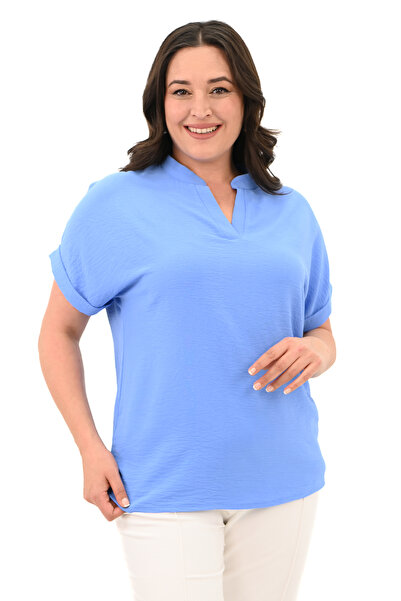 Koza Butik Bluză de damă mărime mare - mânecă dublă, model 1790-25